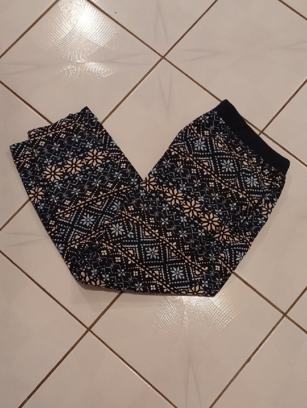 4/$30 Carisma Blue & Peach Pajama Pants - Size XL